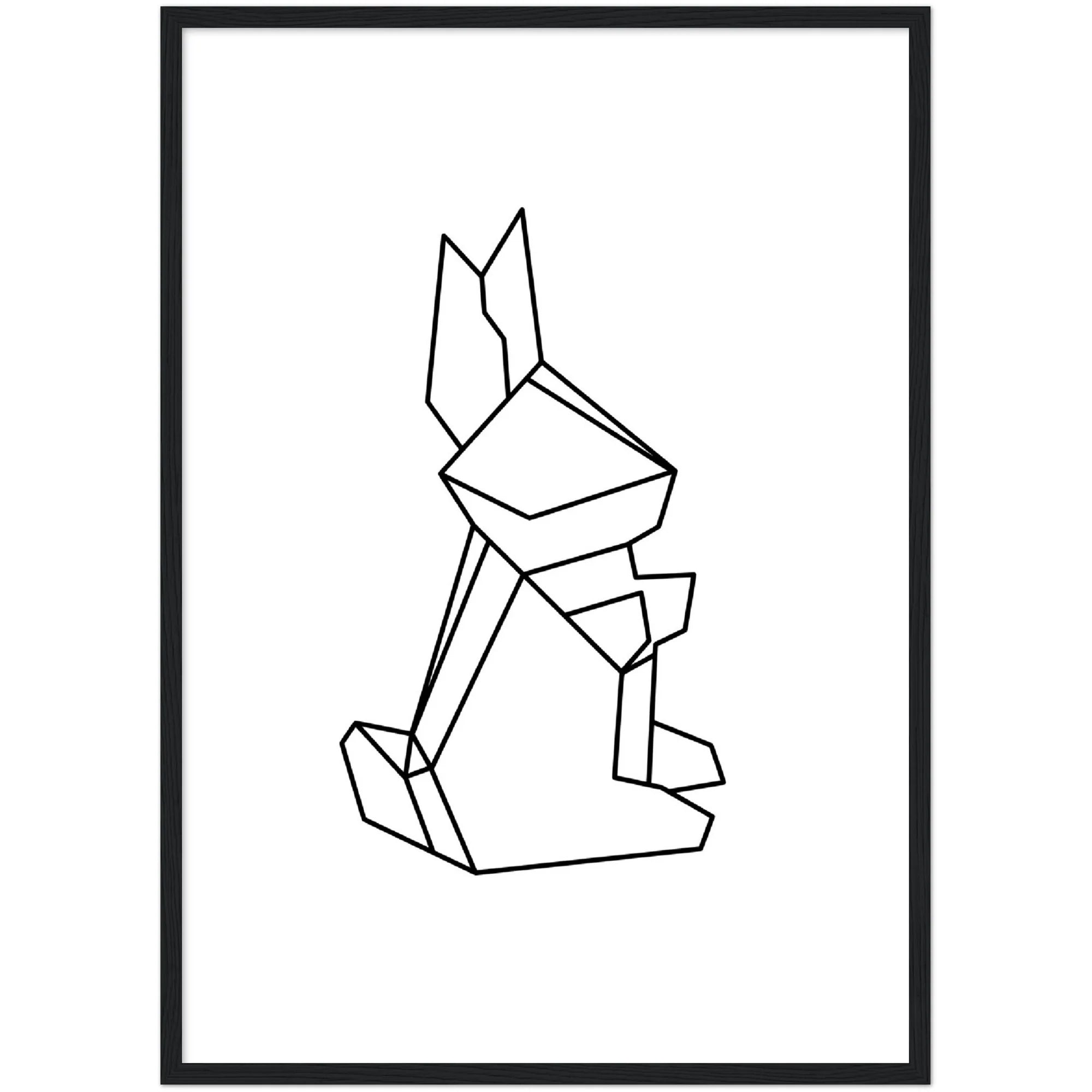 Geometric Bunny Wall Art - The Trendy Art