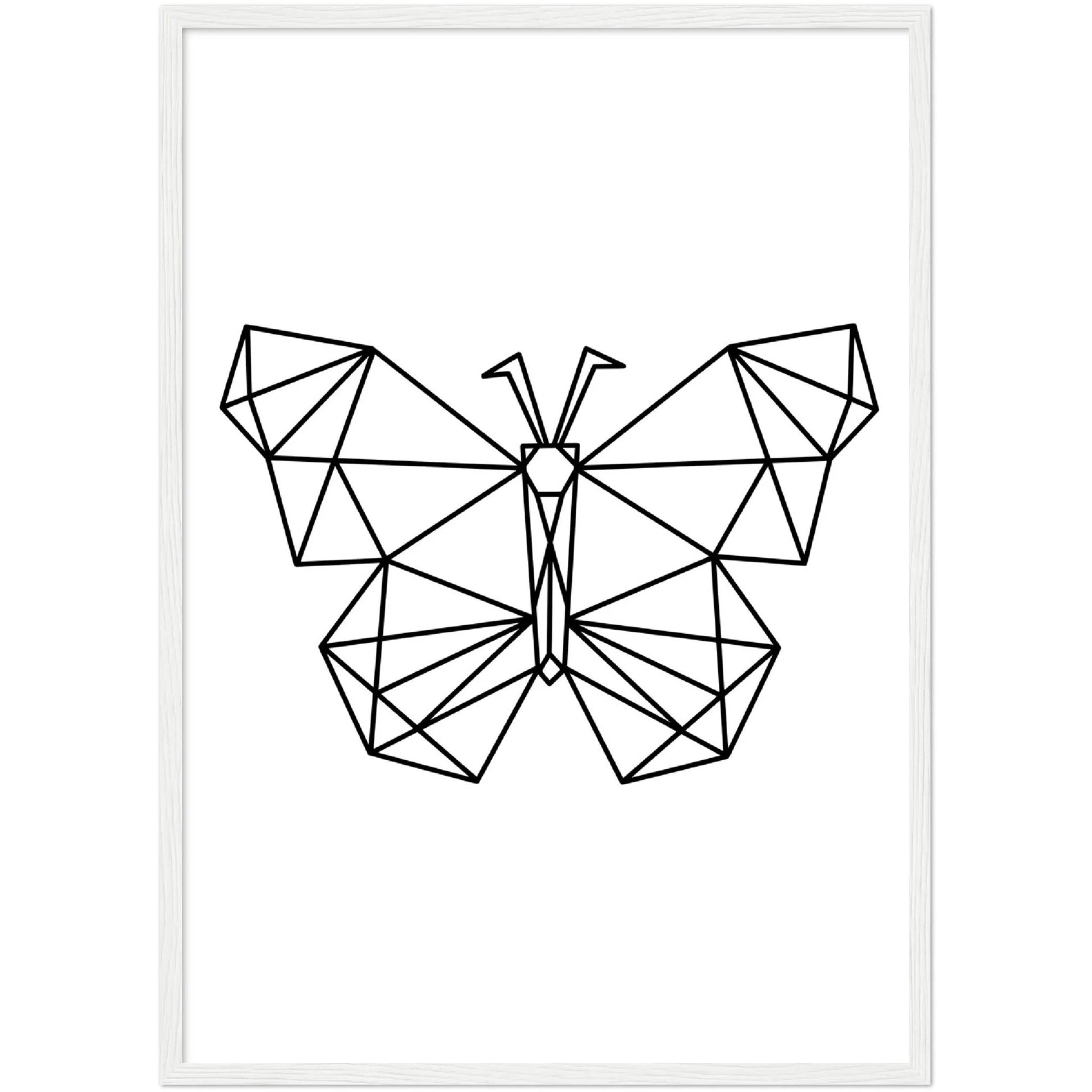 Geometric Butterfly Wall Art - The Trendy Art