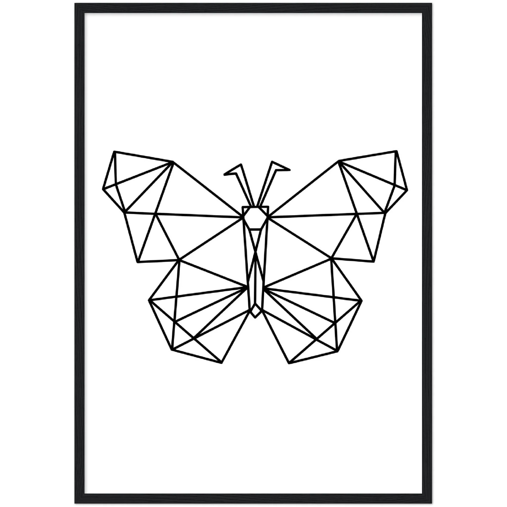 Geometric Butterfly Wall Art - The Trendy Art