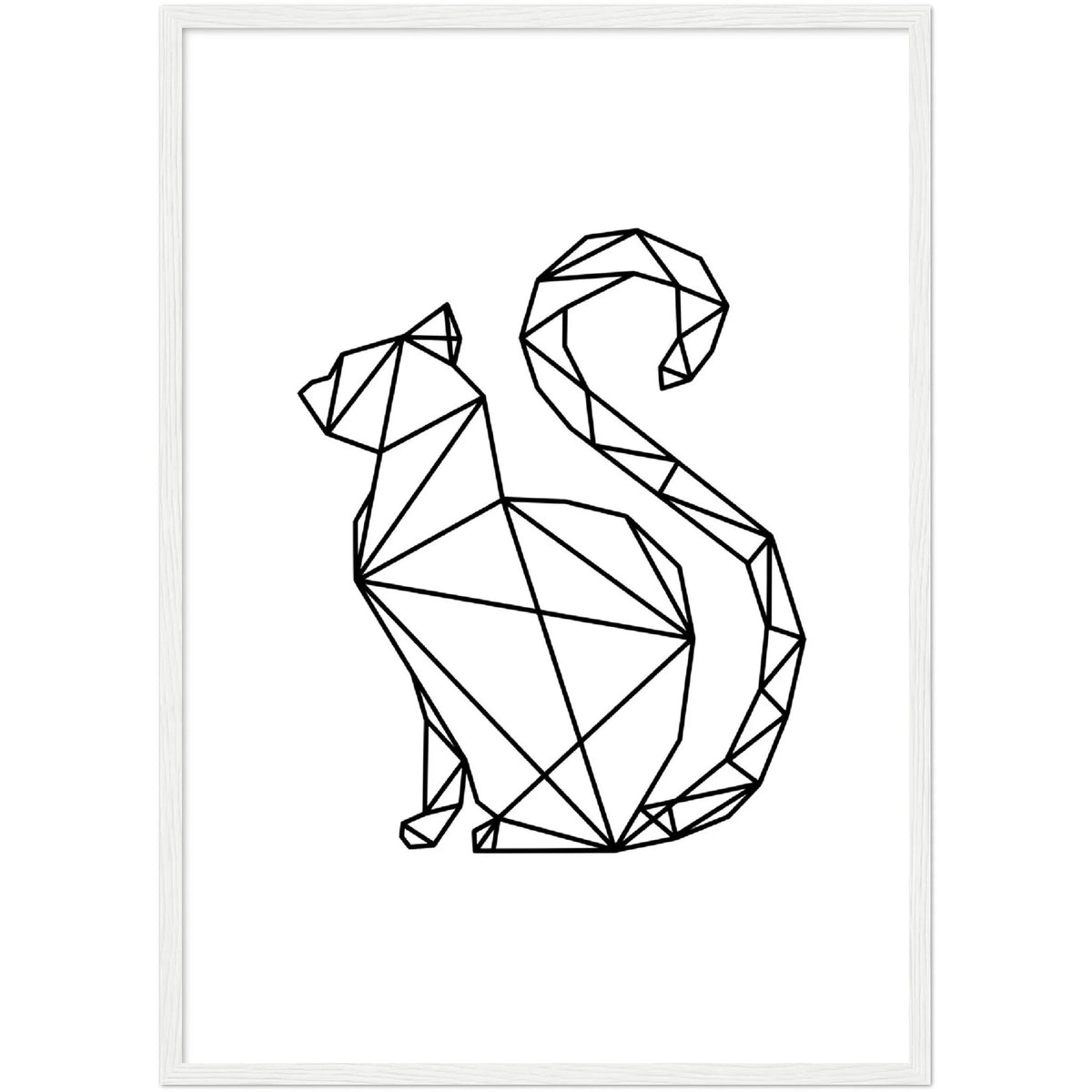 Geometric Cat Wall Art - The Trendy Art