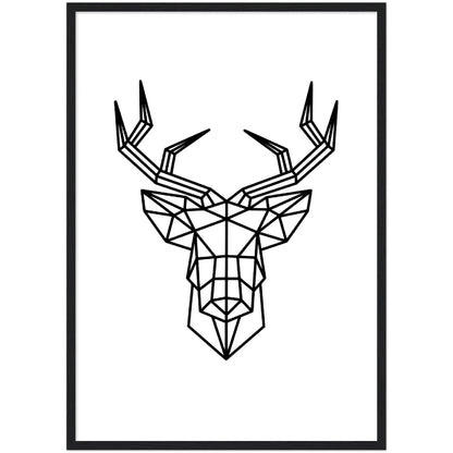 Geometric Deer Wall Art - The Trendy Art
