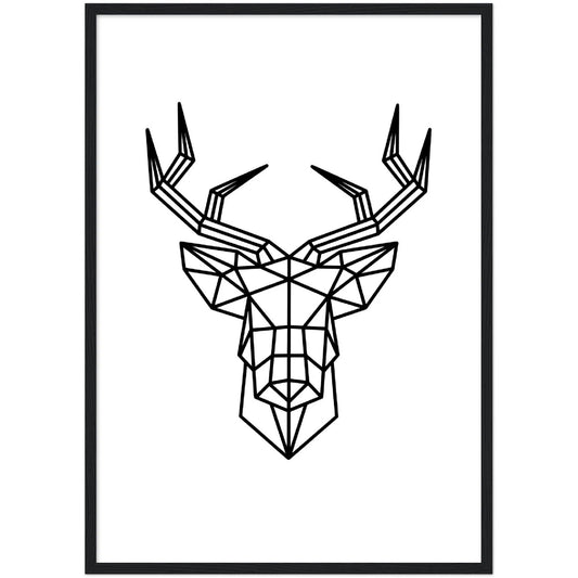 Geometric Deer Wall Art - The Trendy Art