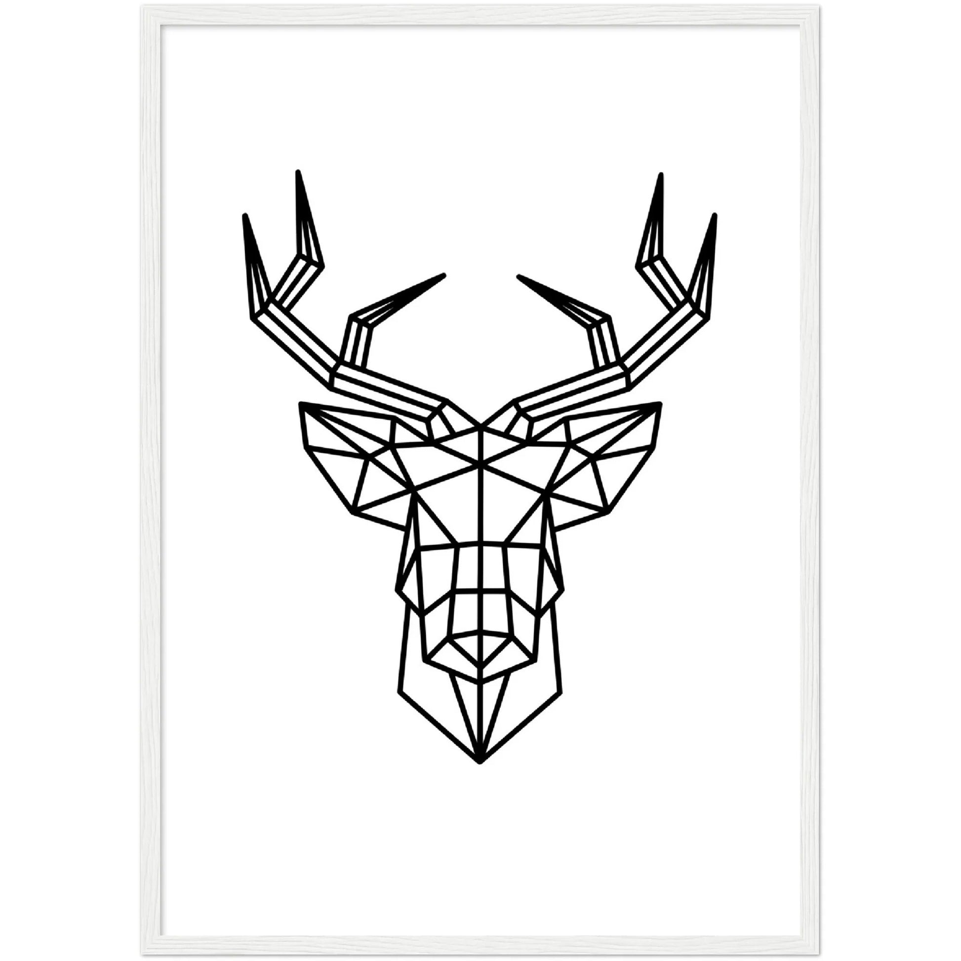 Geometric Deer Wall Art - The Trendy Art