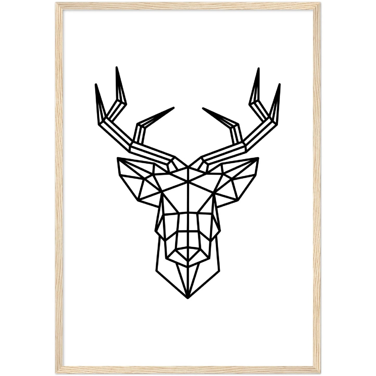 Geometric Deer Wall Art - The Trendy Art