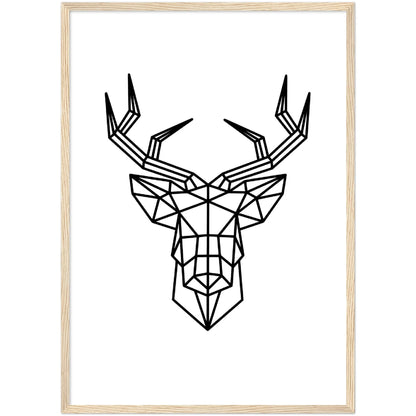 Geometric Deer Wall Art - The Trendy Art