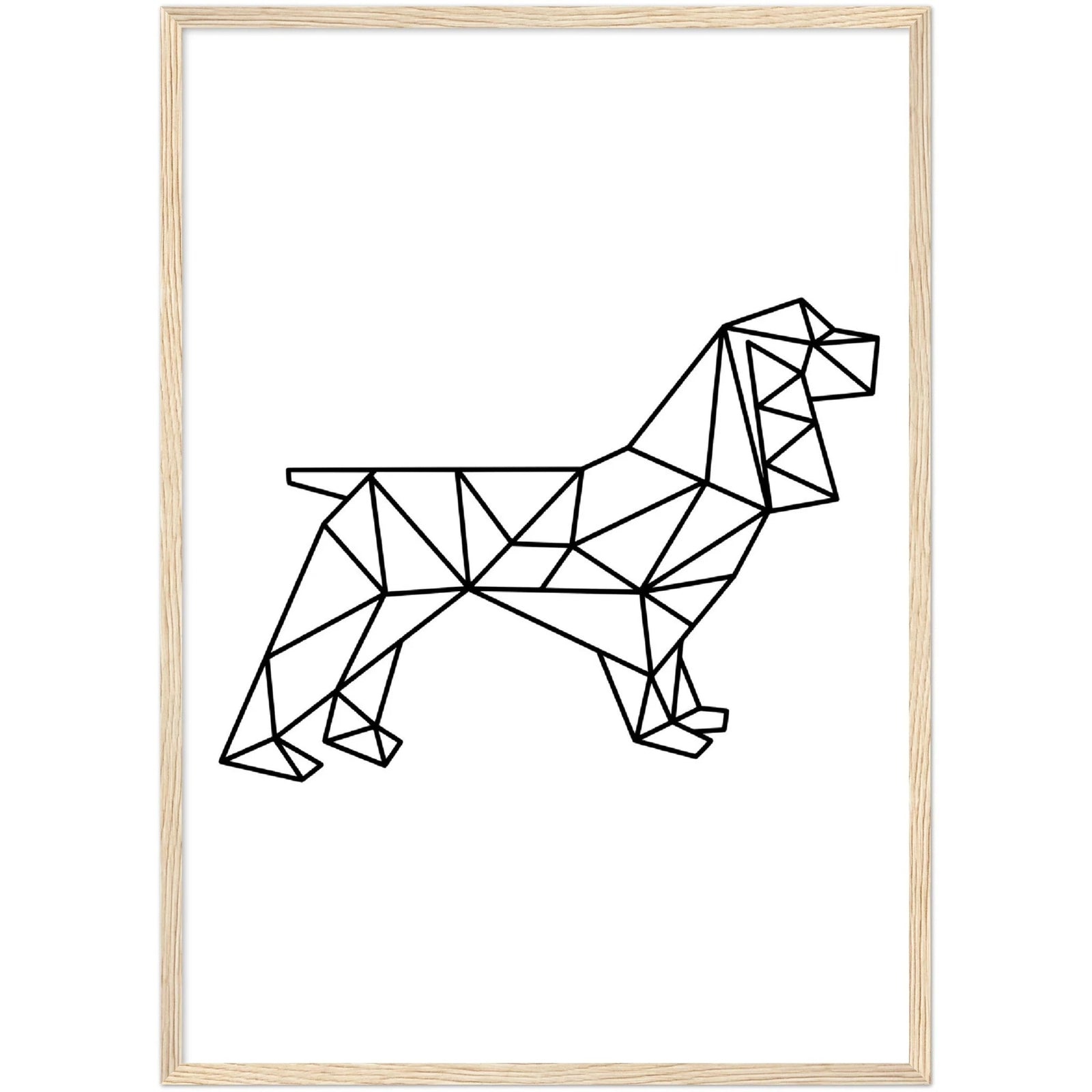Geometric Dog Wall Art - The Trendy Art