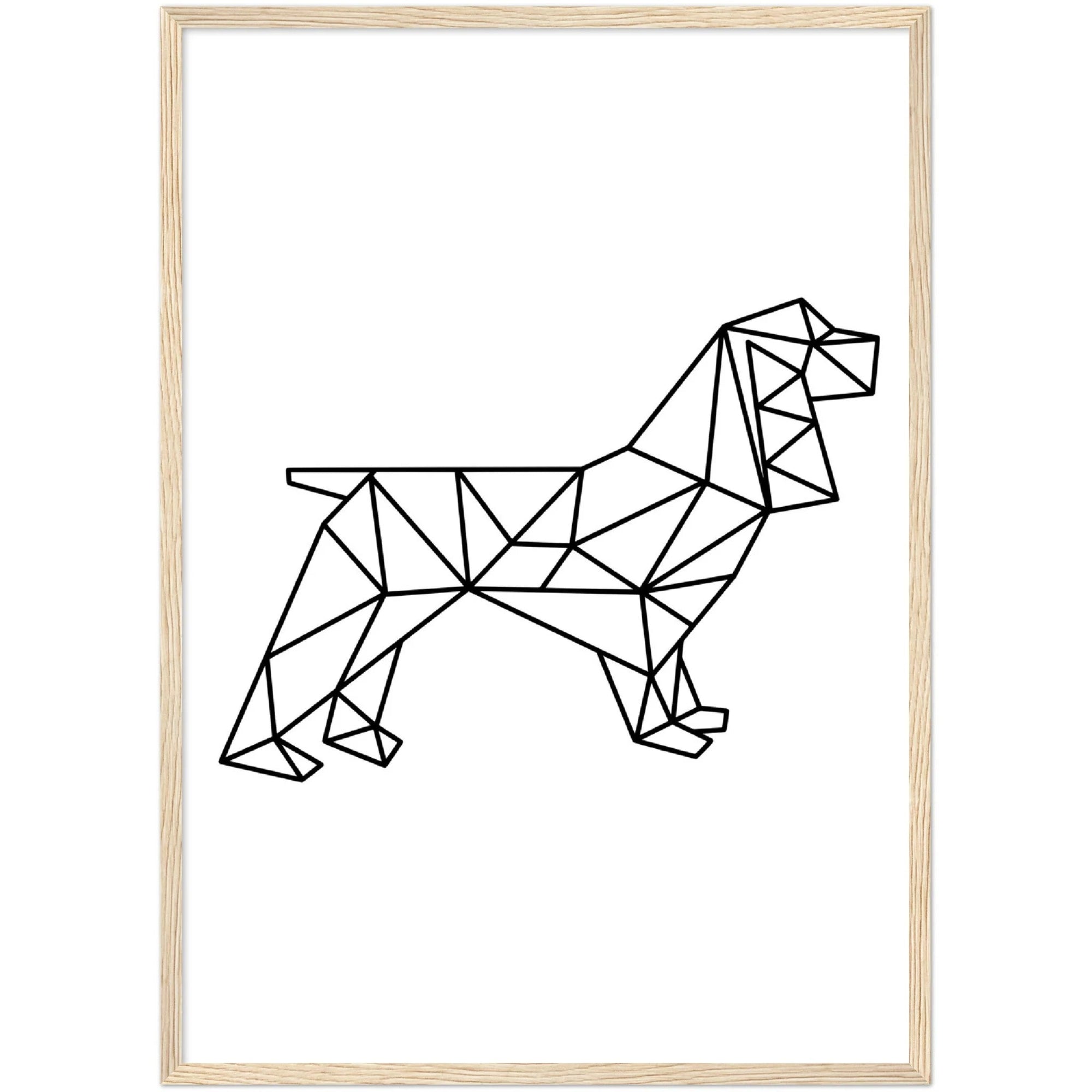 Geometric Dog Wall Art - The Trendy Art