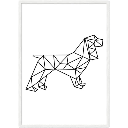 Geometric Dog Wall Art - The Trendy Art