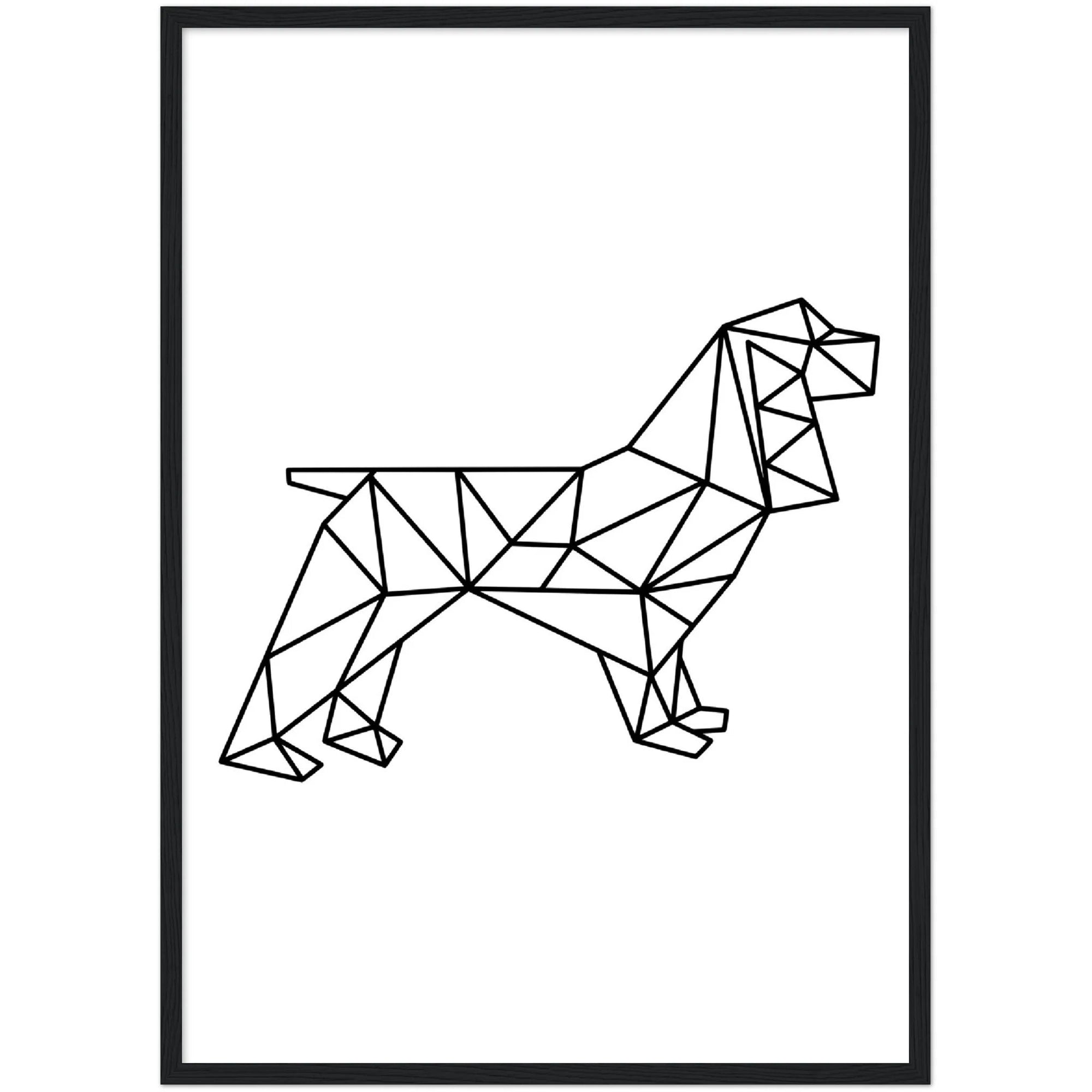 Geometric Dog Wall Art - The Trendy Art