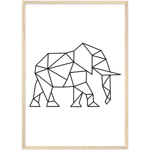 Geometric Elephant Wall Art - The Trendy Art