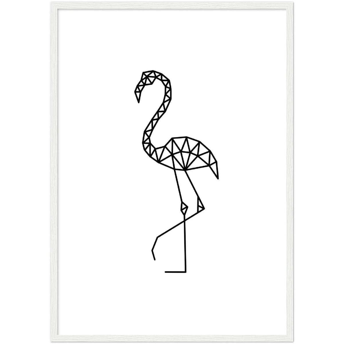 Geometric Flamingo Wall Art - The Trendy Art