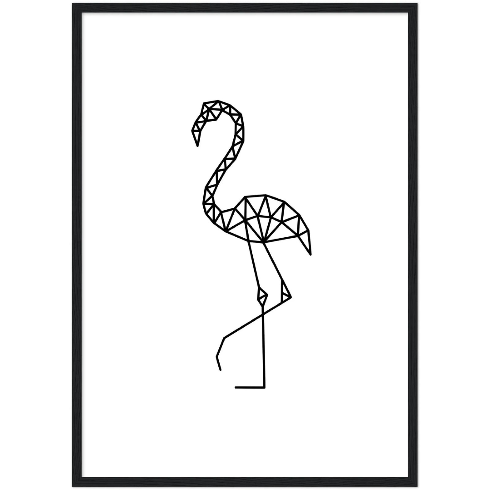 Geometric Flamingo Wall Art - The Trendy Art