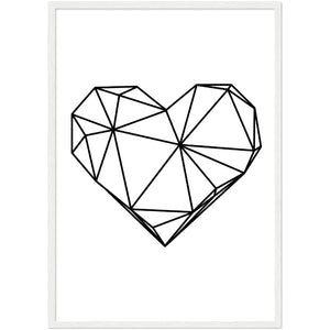 Geometric Heart Wall Art - The Trendy Art