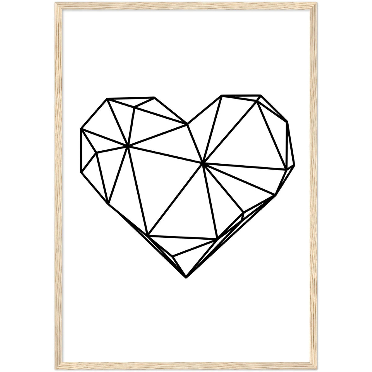 Geometric Heart Wall Art - The Trendy Art