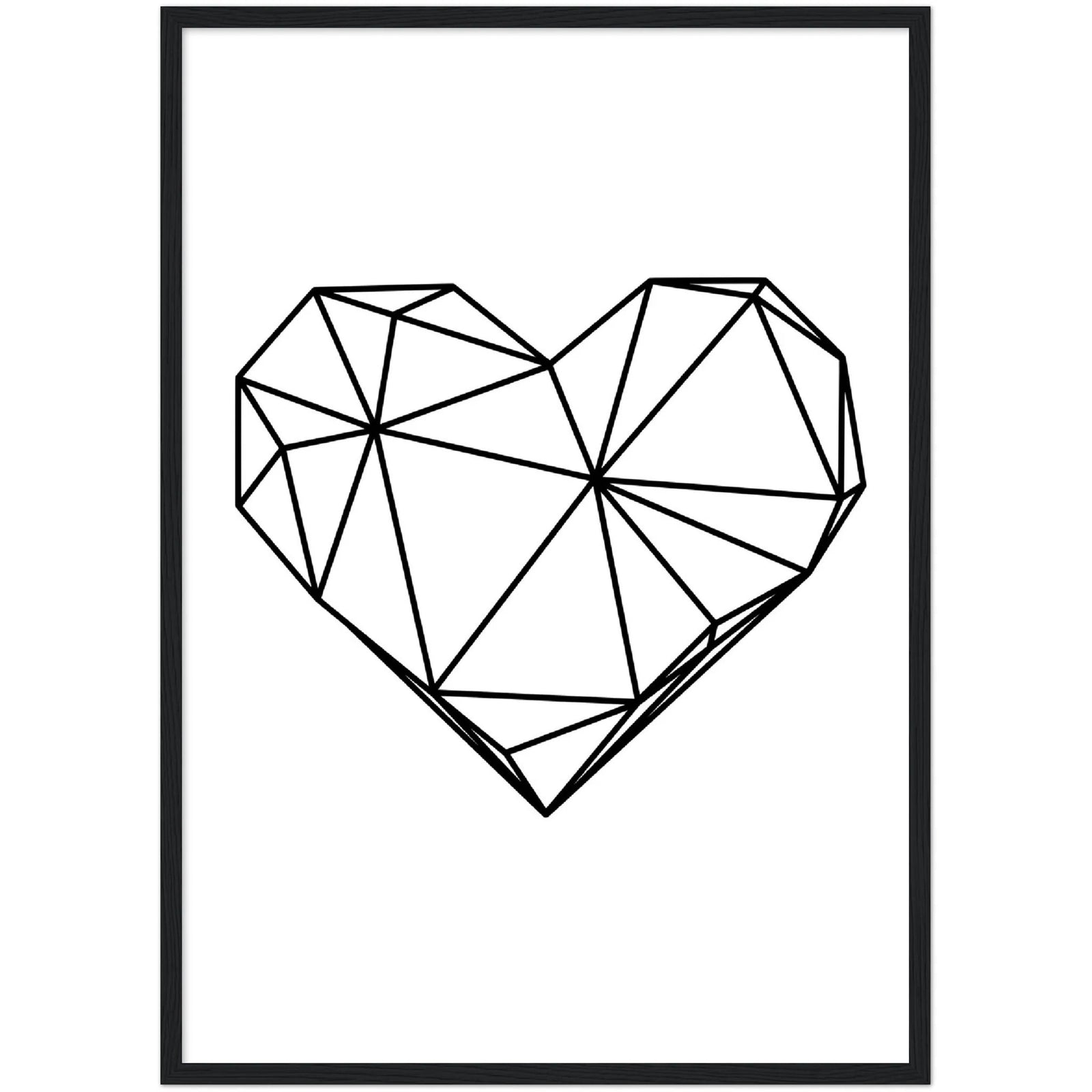 Geometric Heart Wall Art - The Trendy Art