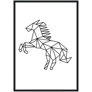 Geometric Horse Wall Art - The Trendy Art