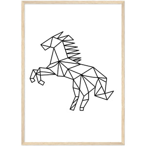 Geometric Horse Wall Art - The Trendy Art