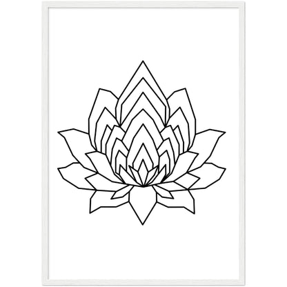 Geometric Lotus Wall Art - The Trendy Art