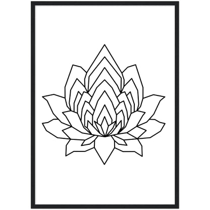 Geometric Lotus Wall Art - The Trendy Art