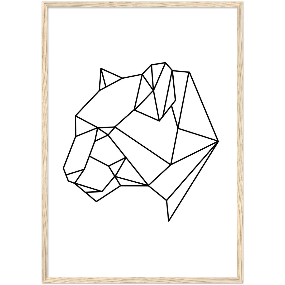 Geometric Panther Wall Art - The Trendy Art