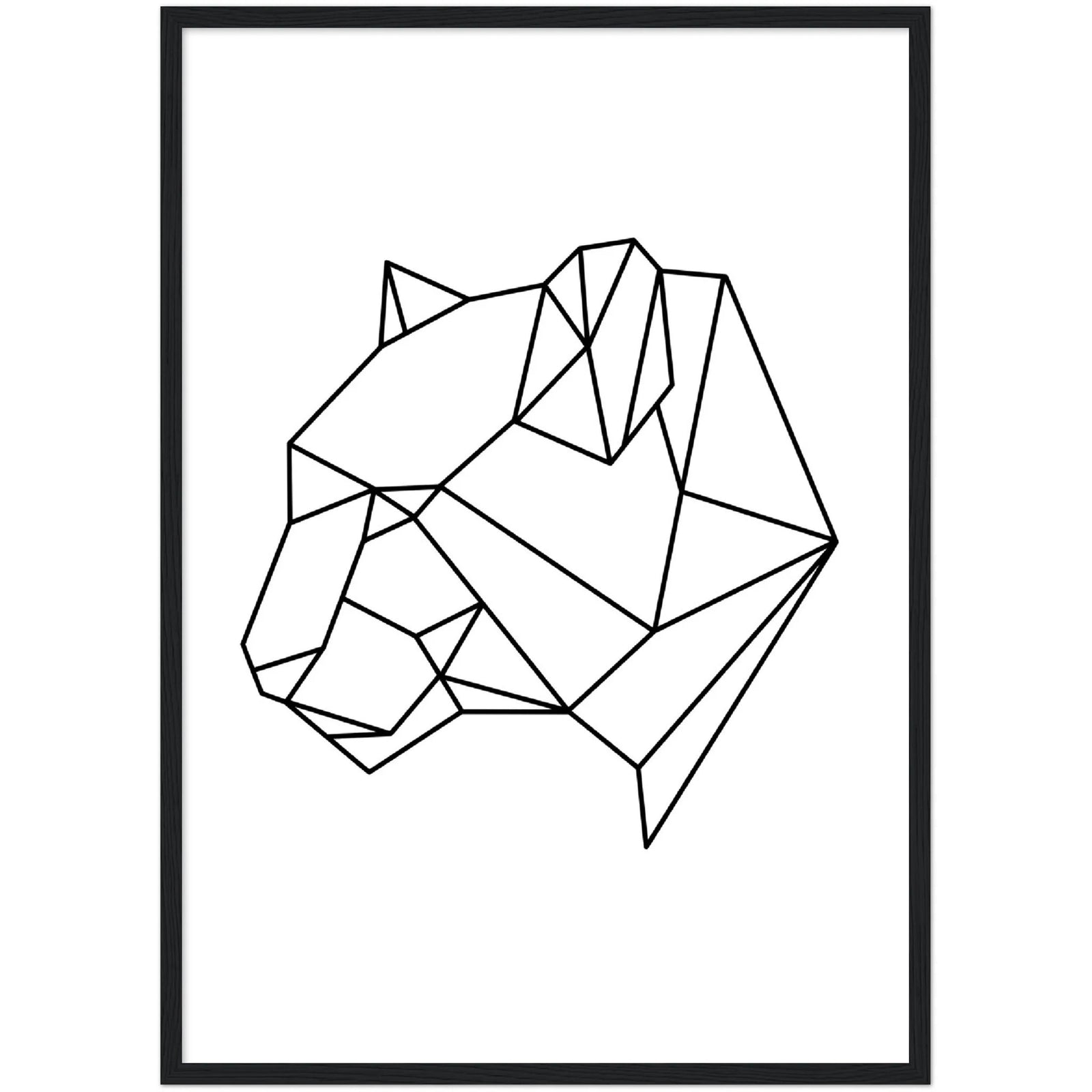 Geometric Panther Wall Art - The Trendy Art