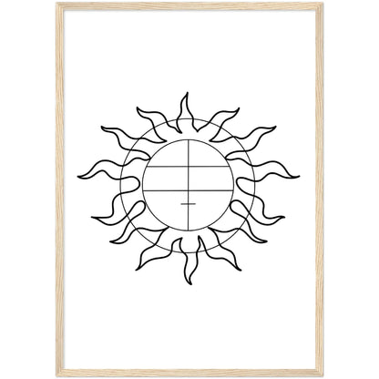 Geometric Sun Wall Art - The Trendy Art
