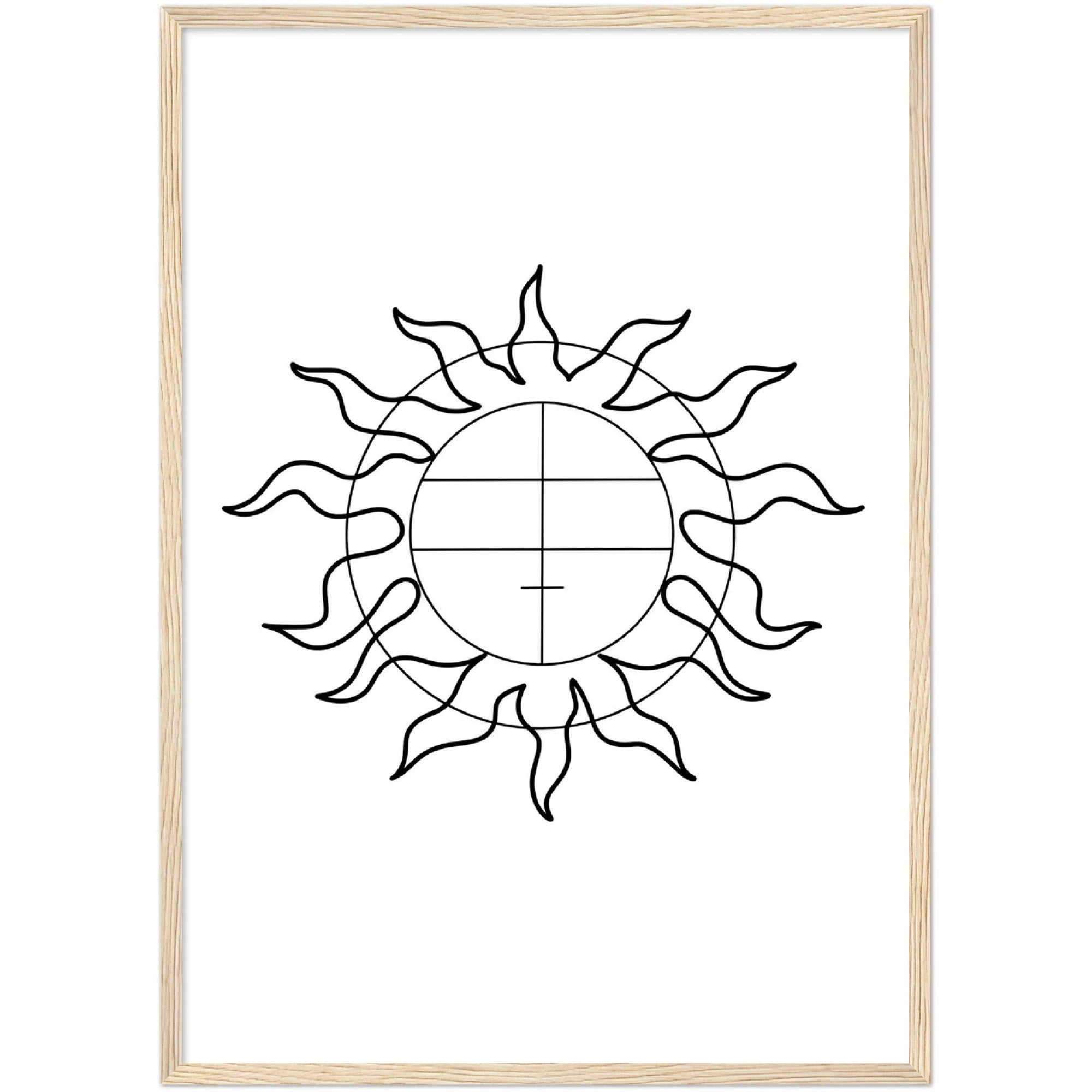Geometric Sun Wall Art - The Trendy Art