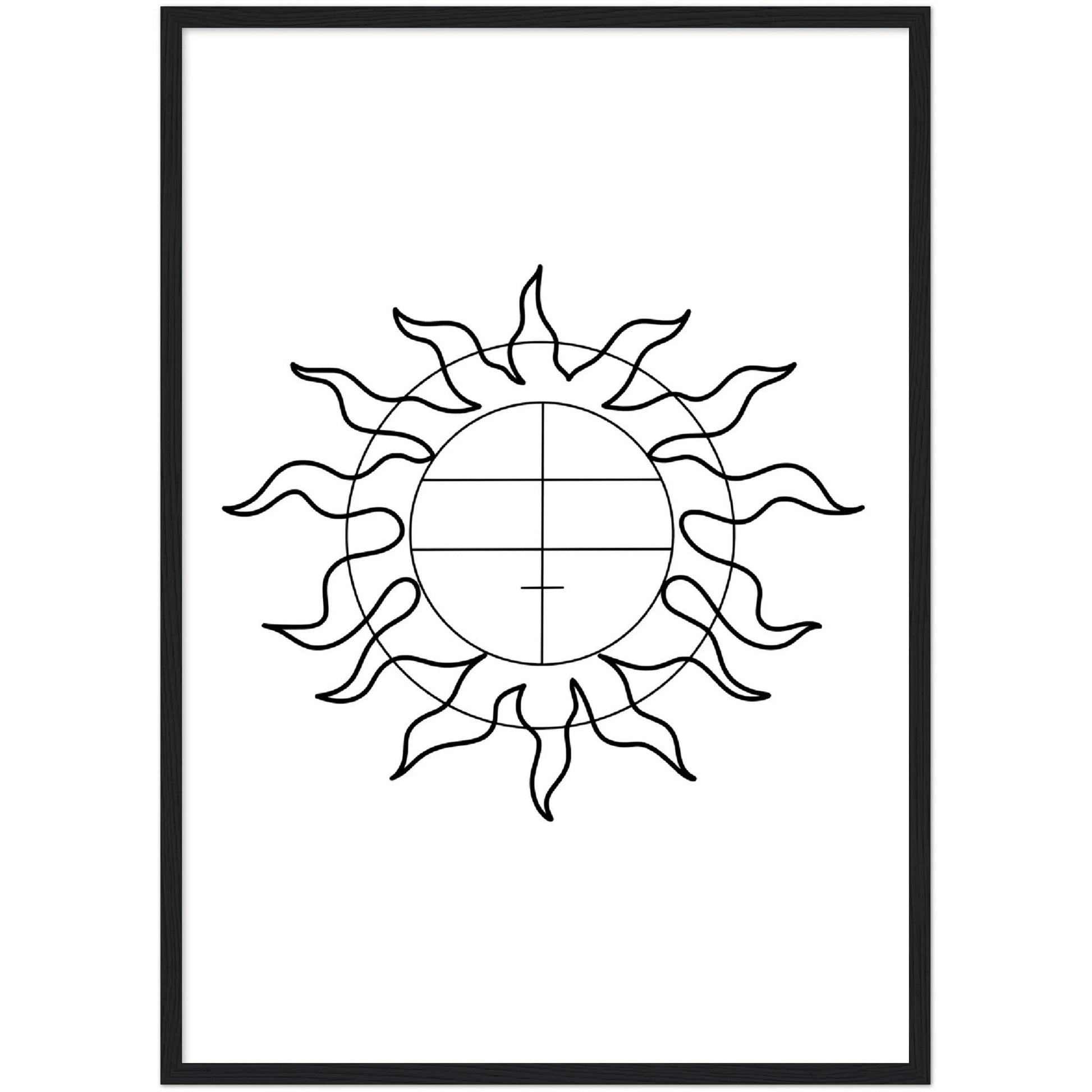 Geometric Sun Wall Art - The Trendy Art