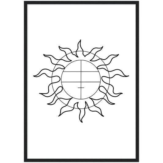 Geometric Sun Wall Art - The Trendy Art