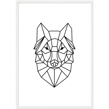 Geometric Wolf Wall Art - The Trendy Art