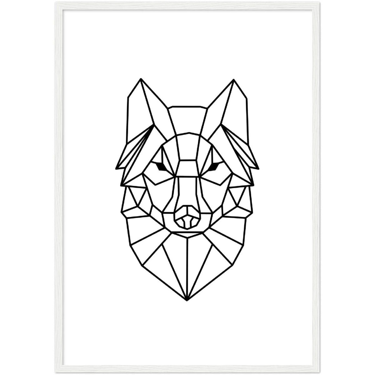 Geometric Wolf Wall Art - The Trendy Art