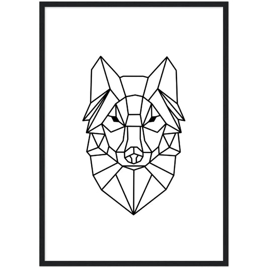 Geometric Wolf Wall Art - The Trendy Art