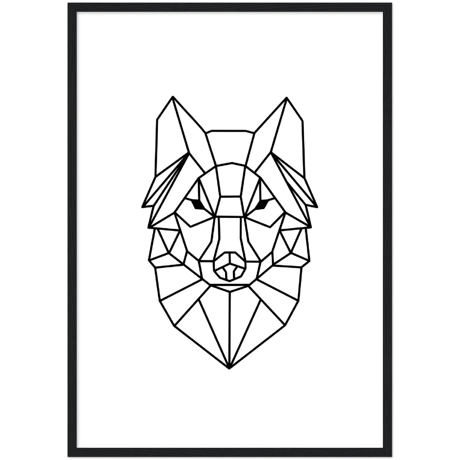 Geometric Wolf Wall Art - The Trendy Art