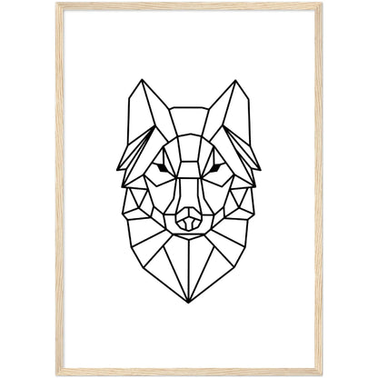 Geometric Wolf Wall Art - The Trendy Art