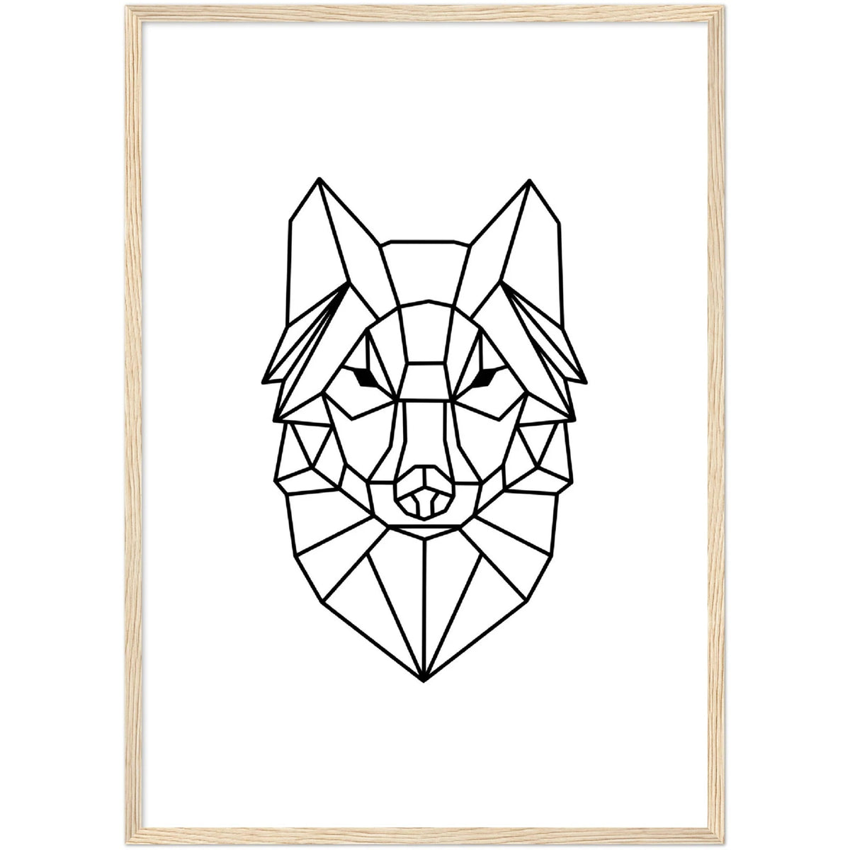 Geometric Wolf Wall Art - The Trendy Art