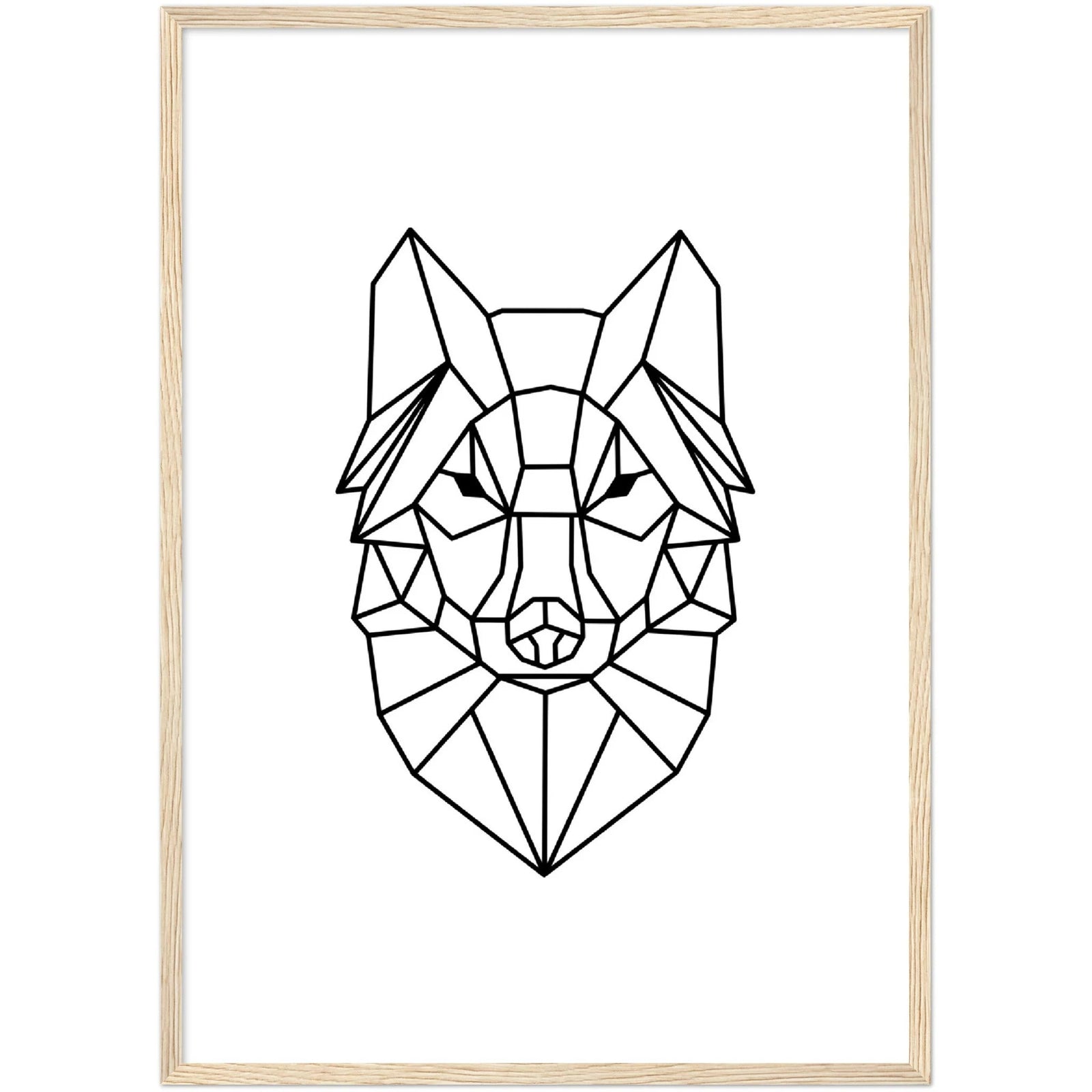 Geometric Wolf Wall Art - The Trendy Art