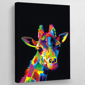 Giraffe Pop Art Canvas - The Trendy Art