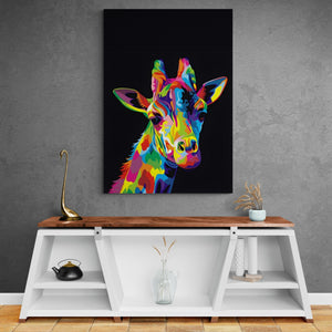 Giraffe Pop Art Canvas - The Trendy Art
