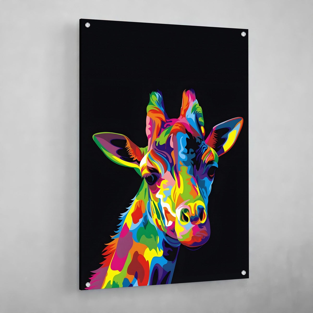 Giraffe Pop Art Canvas - The Trendy Art