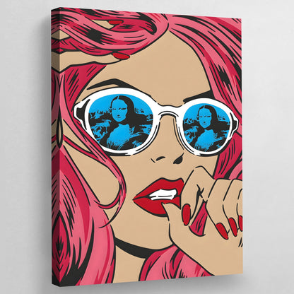 Girl Pop Art Canvas - The Trendy Art