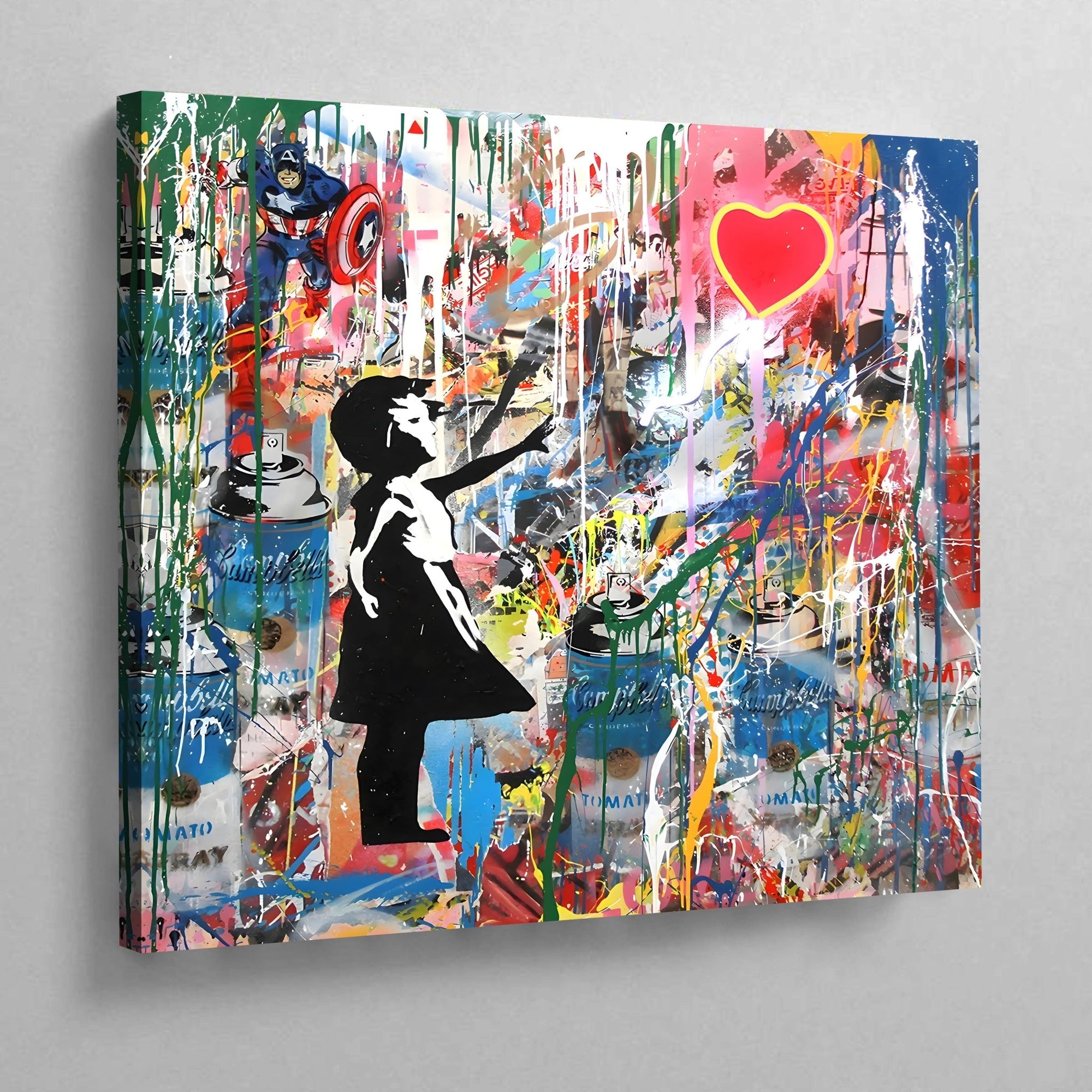 Girl With Balloon Wall Art - The Trendy Art