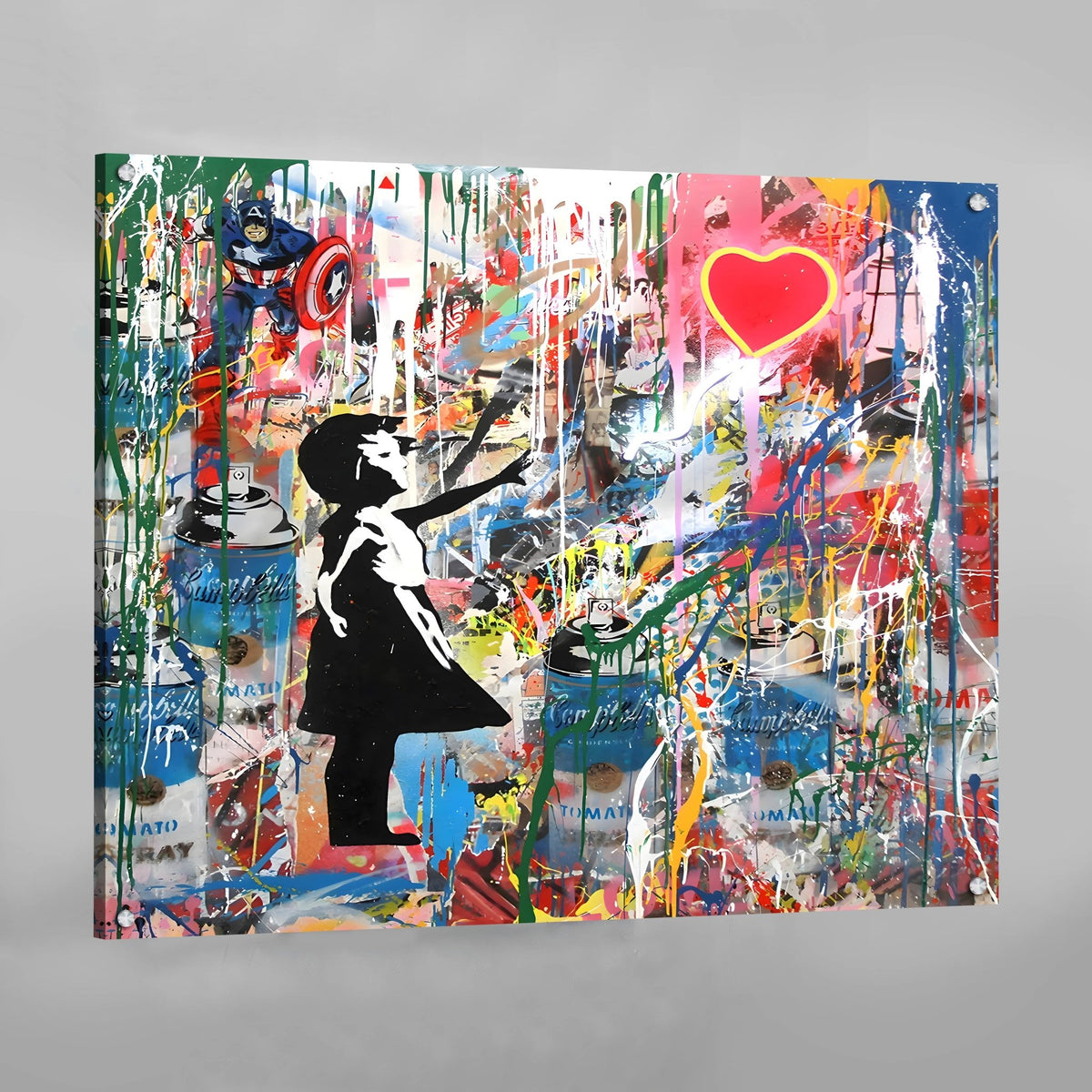 Girl With Balloon Wall Art - The Trendy Art