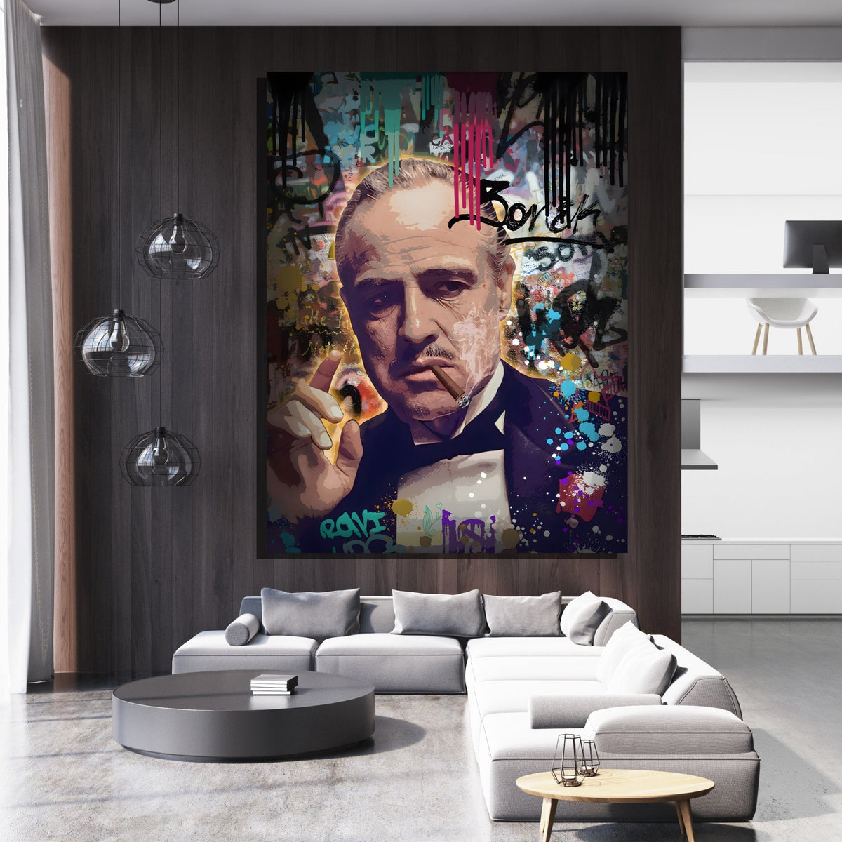 GodFather Graffiti Wall Art - The Trendy Art