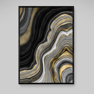 Gold Marble Wall Art - The Trendy Art