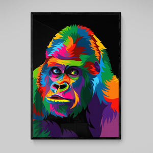 Gorilla Pop Art Canvas - The Trendy Art