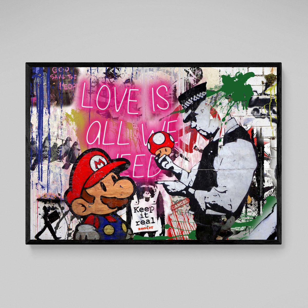 Graffiti Bansky Wall Art - The Trendy Art