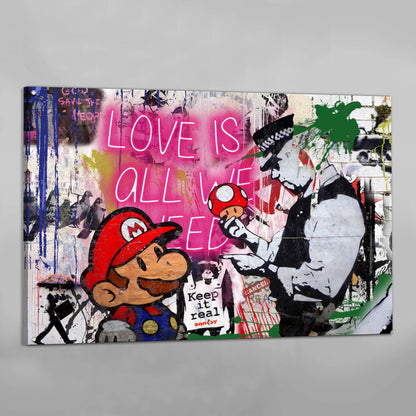 Graffiti Bansky Wall Art - The Trendy Art