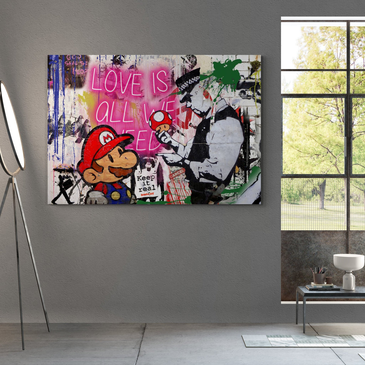 Graffiti Bansky Wall Art - The Trendy Art