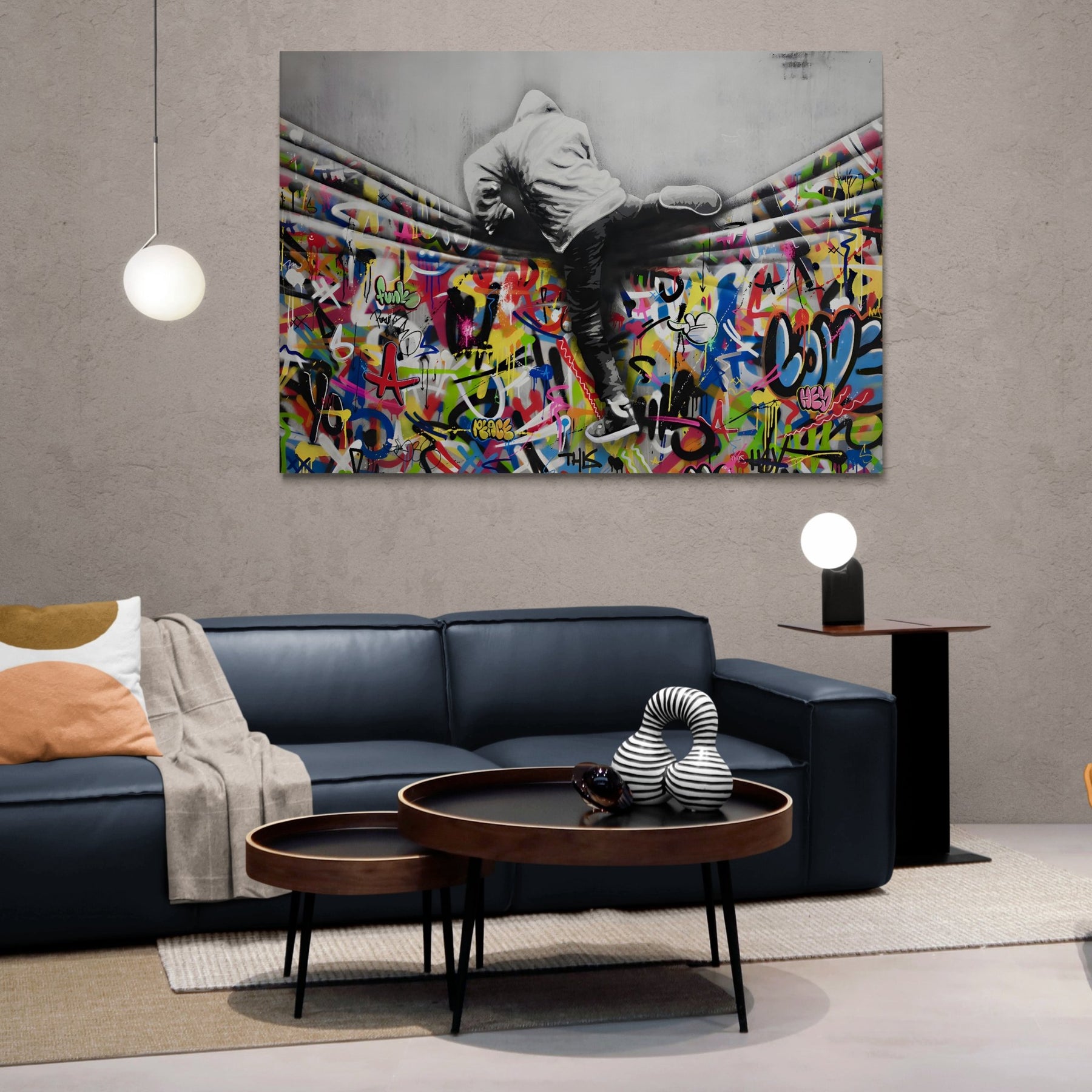 Graffiti Wall Art & Street Art Canvas Art Prints | The Trendy Art