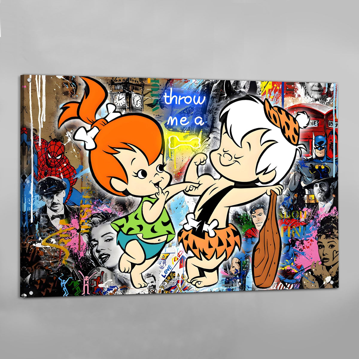Graffiti Cartoons Wall Art - The Trendy Art